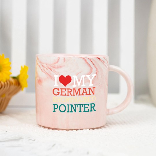 GSP Owner I Love My German Shorthaired Pointer Marble Mugs