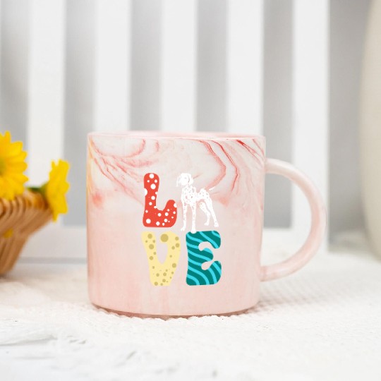 I Love My German Shorthaired Pointer Marble Mugs