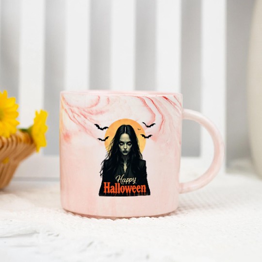 Enchanting Vampire Witch Marble Mugs