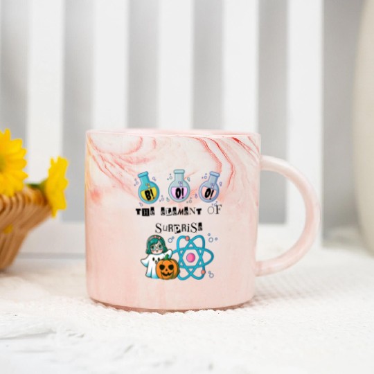 Chemistry Boo The Element Of Surprise Chemist Hall Marble Mugs