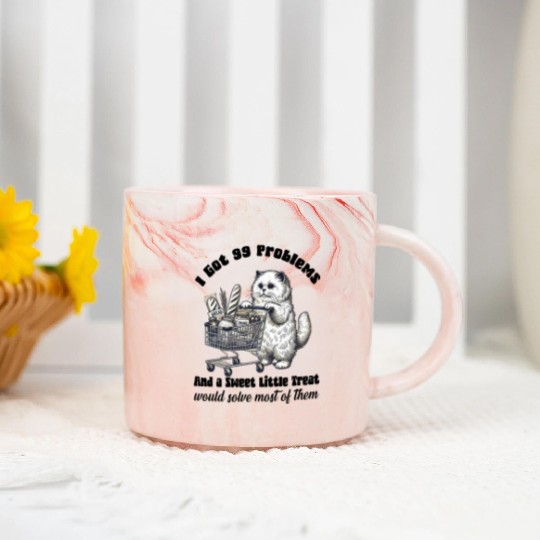 I Got 99 Problems and a sweet little treat Marble Mugs