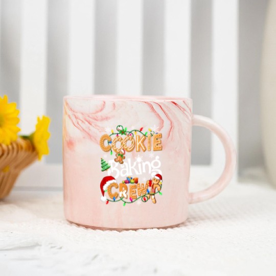 Cookie baking crew Cooking Lover Xmas Gingerbread Marble Mugs