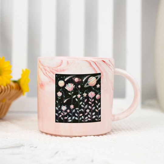 Celestial Garden Marble Mugs