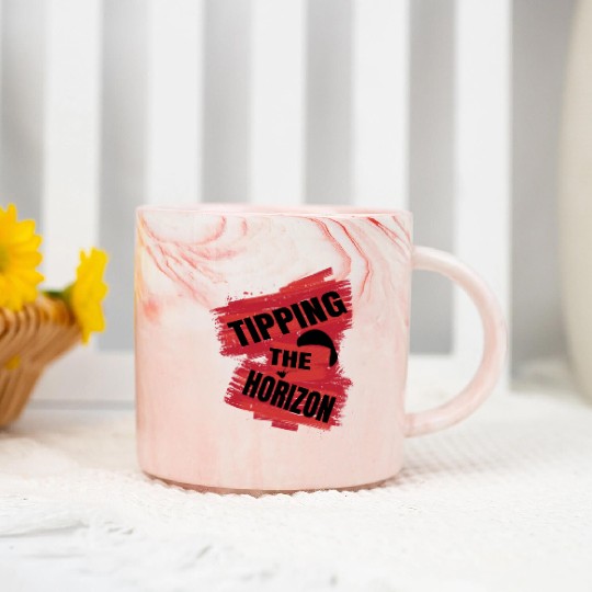 Tipping the Horizon Marble Mugs