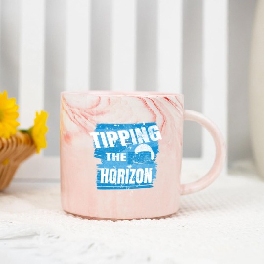 Tipping the Horizon Marble Mugs