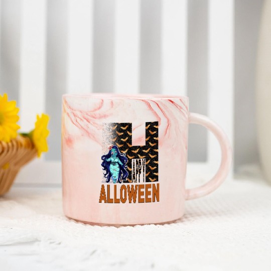 Happy Halloween 2024 Marble Mugs