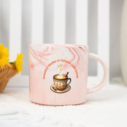 Marble Mugs Weather & Pumpkin Latte Forever