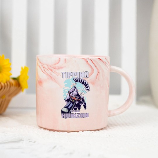 Tipping the Horizon Marble Mugs