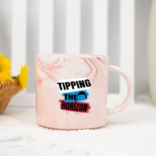 Tipping the Horizon Marble Mugs