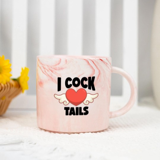 Funny I Love Cocktails 7 Marble Mugs