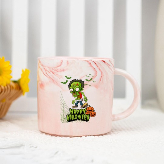 Happy Halloween Marble Mugs