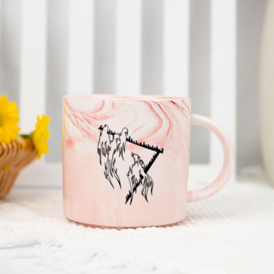Phoenix bird Marble Mugs
