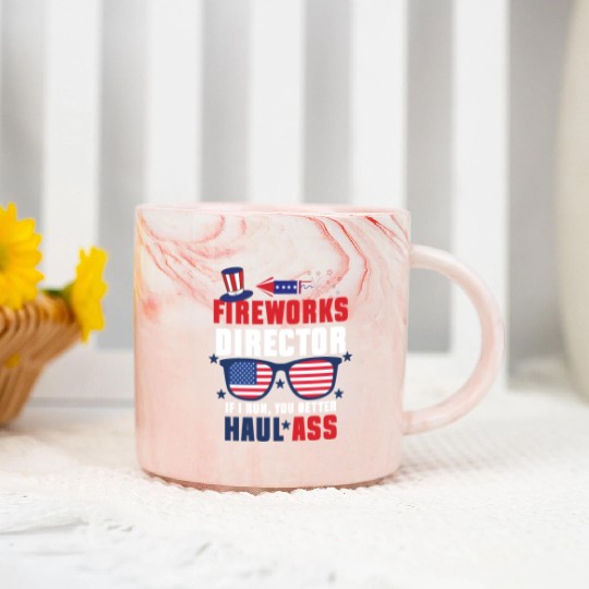 Fireworks Director 8 Marble Mugs