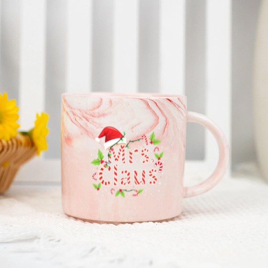 MRS CLAUS Marble Mugs