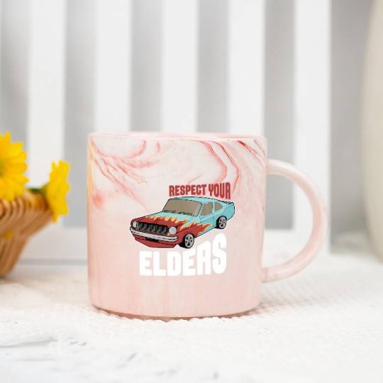 Funny Car Guy 2 Marble Mugs