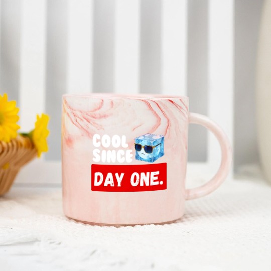 Cool Since Day One Birthday Marble Mugs