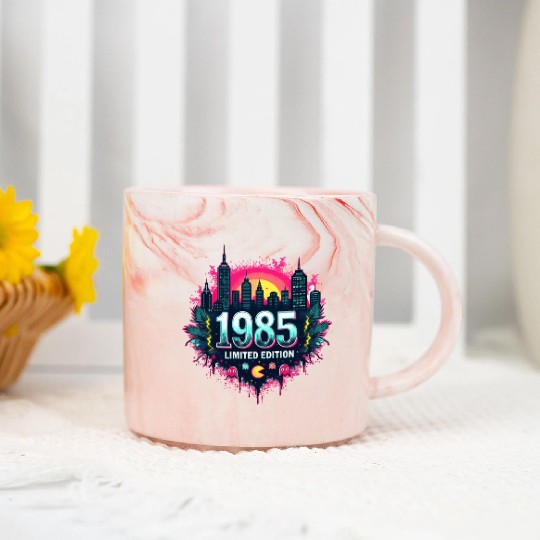 vintage 1985 limited edition Marble Mugs