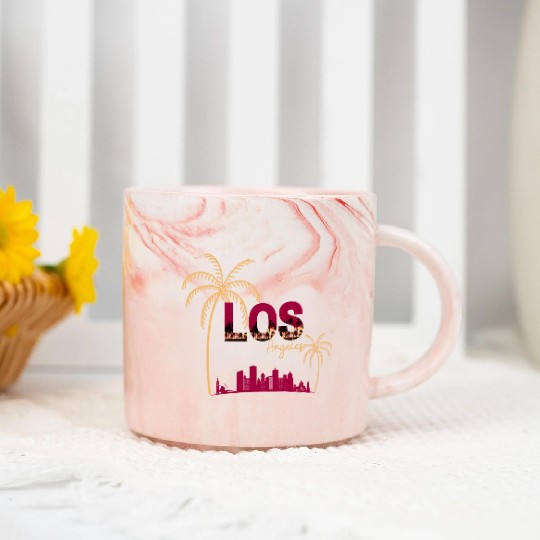 Los Angeles City Marble Mugs
