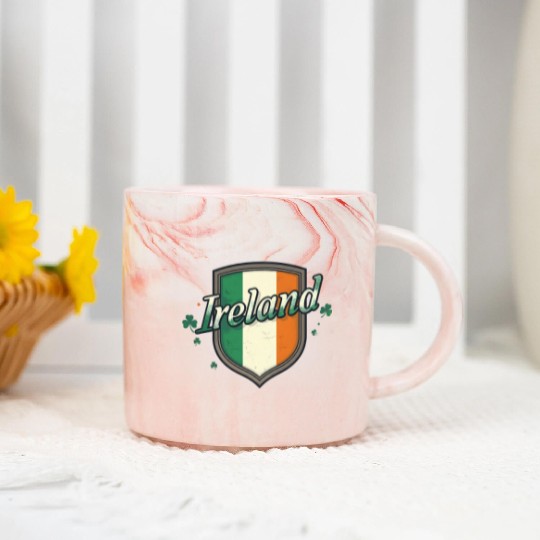 Ireland Flag Marble Mugs