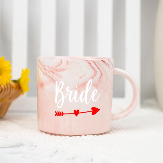 Bride Wedding Engagement Bachelorette Party Marble Mugs