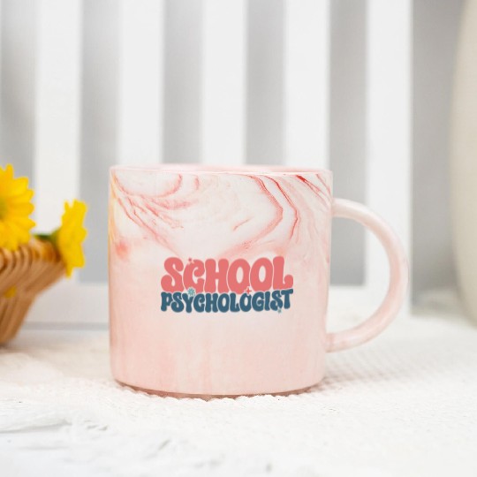 School Psychologist Marble Mugs