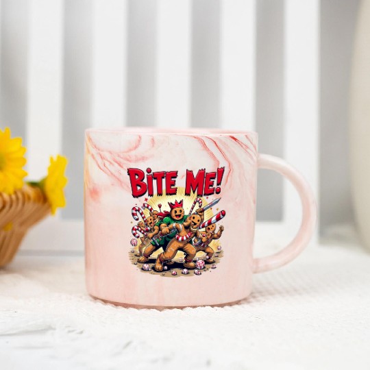 Cookie Combat Marble Mugs