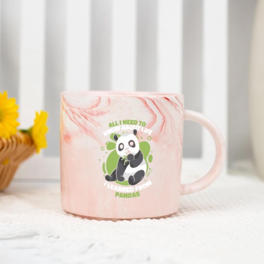 I Learned From Pandas Panda Bear Friend Giant Marble Mugs