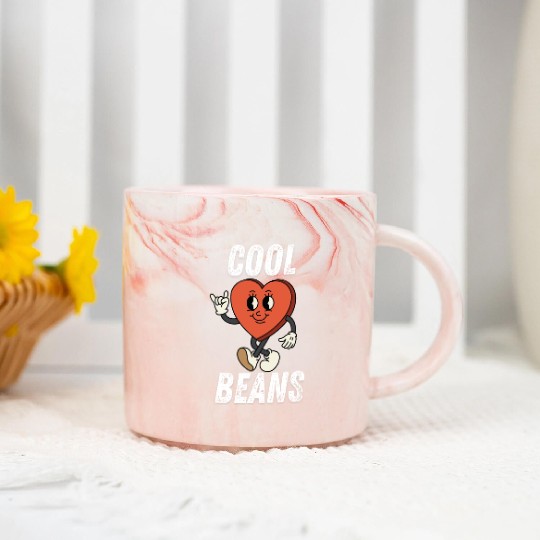 Womens Funny Marble Mugs Cool Beans Holiday Sunday