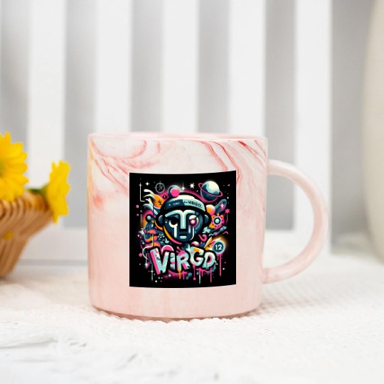 planet virgo robo Marble Mugs
