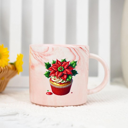 Christmas ice cream, Merry Christmas Marble Mugs