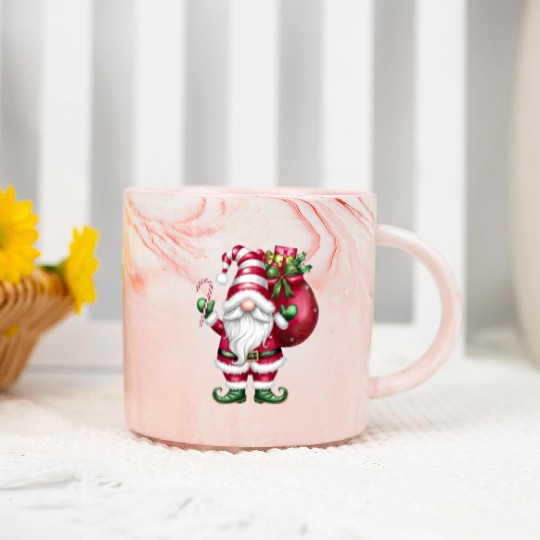 Gnome Christmas, Merry Christmas Marble Mugs