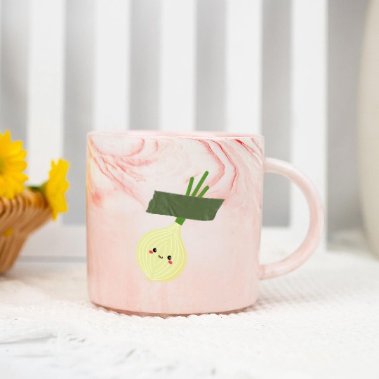 Funny Onion Marble Mugs