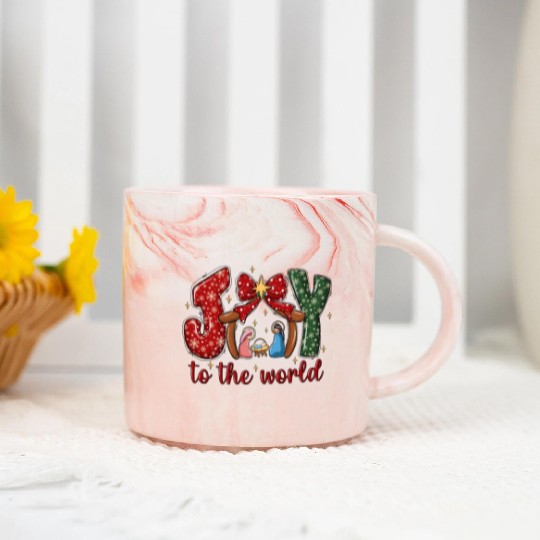 joy to the world Marble Mugs