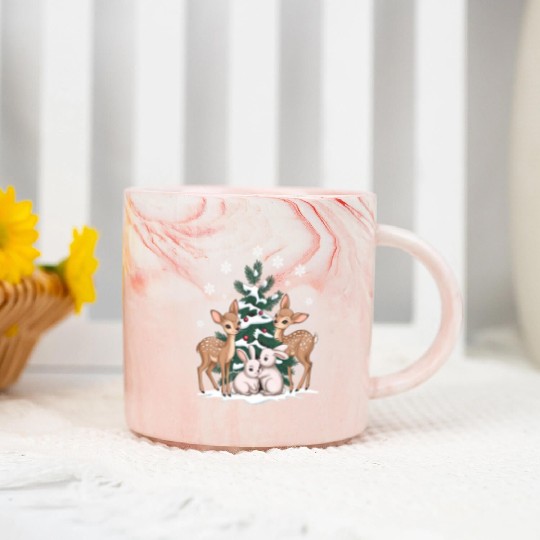 Peaceful Forest Marble Mugs