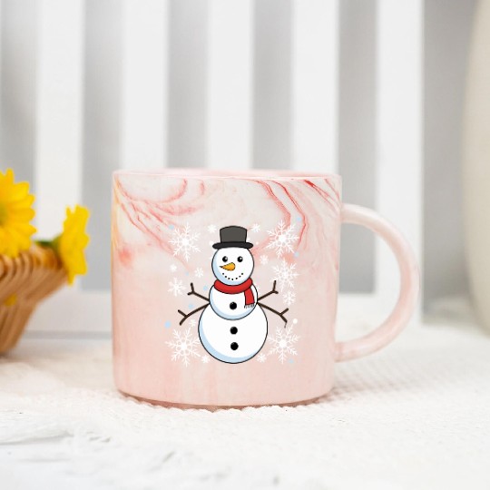 jellyfish crismas Marble Mugs