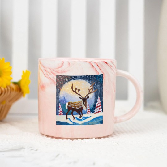 Christmas raider Marble Mugs