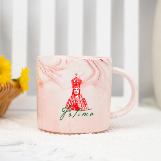 Our Lady of Fátima Marble Mugs