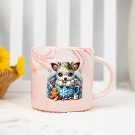 Christmas Retro, Merry Christmas Marble Mugs
