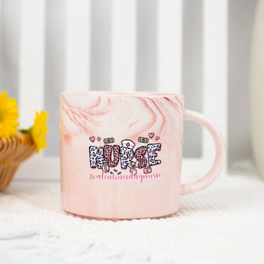 Valentines Retro, Valentine Day Marble Mugs