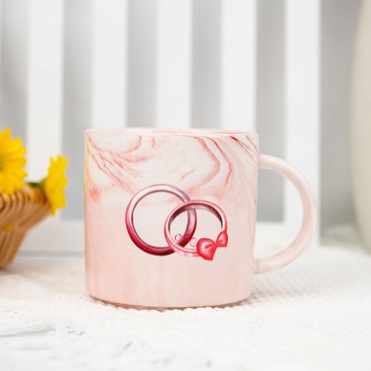 Valentines Retro, Valentine Day Marble Mugs