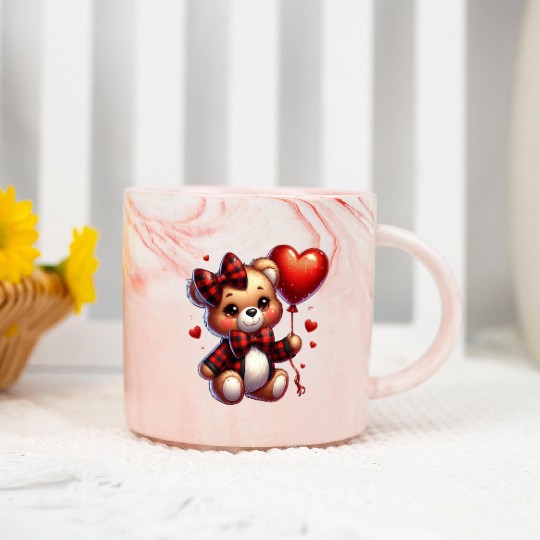 Valentines Retro, Valentine Day Marble Mugs