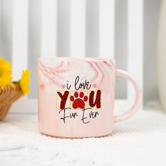 Valentines Cute, Valentine Day Marble Mugs