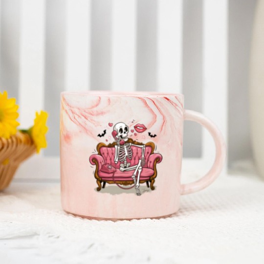 Valentines Day, Valentine Retro Marble Mugs