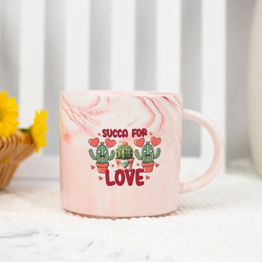 Valentines Day, Valentine Retro Marble Mugs