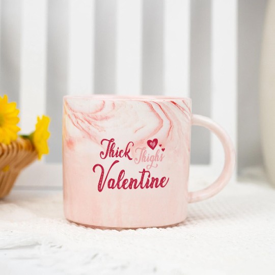 Valentine Day, Coquette Valentine Marble Mugs