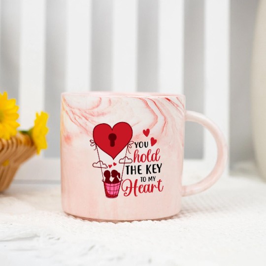 Valentines Day, Valentine Retro Marble Mugs