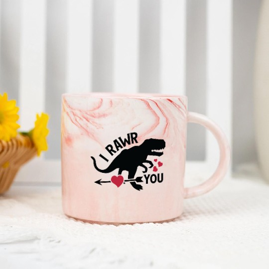 Valentines Day, Valentine Retro Marble Mugs