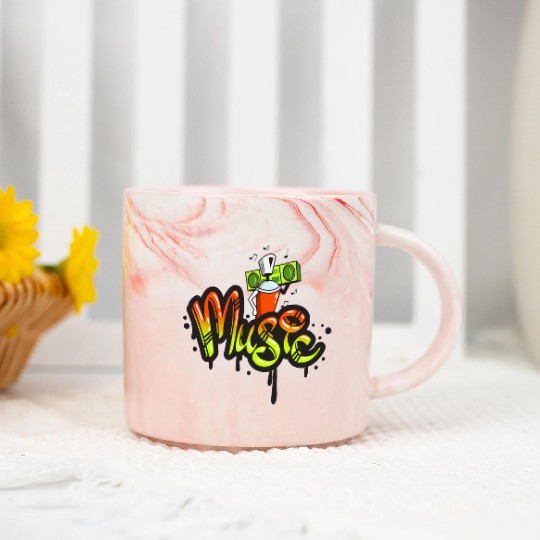 Heart of music Marble Mugs