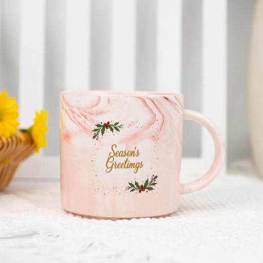 season's greetings Marble Mugs