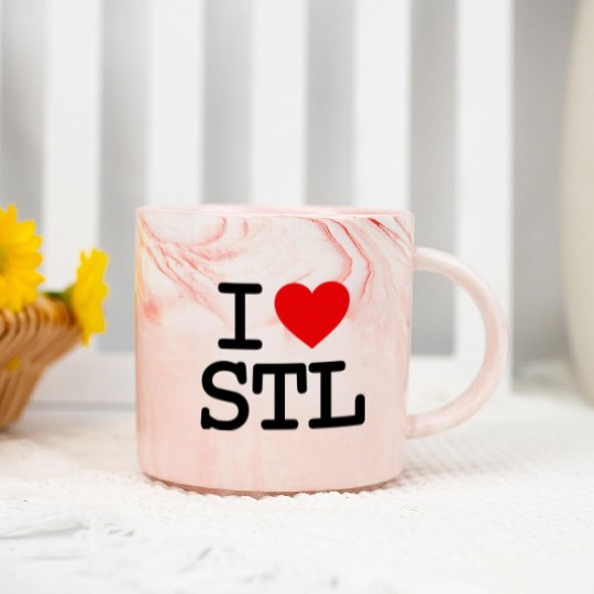 I Love St. Louis Marble Mugs